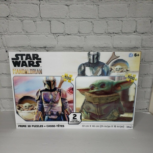 Star Wars The Mandalorian 2-Pack 3D‎ Puzzles (500pc Each) - New -